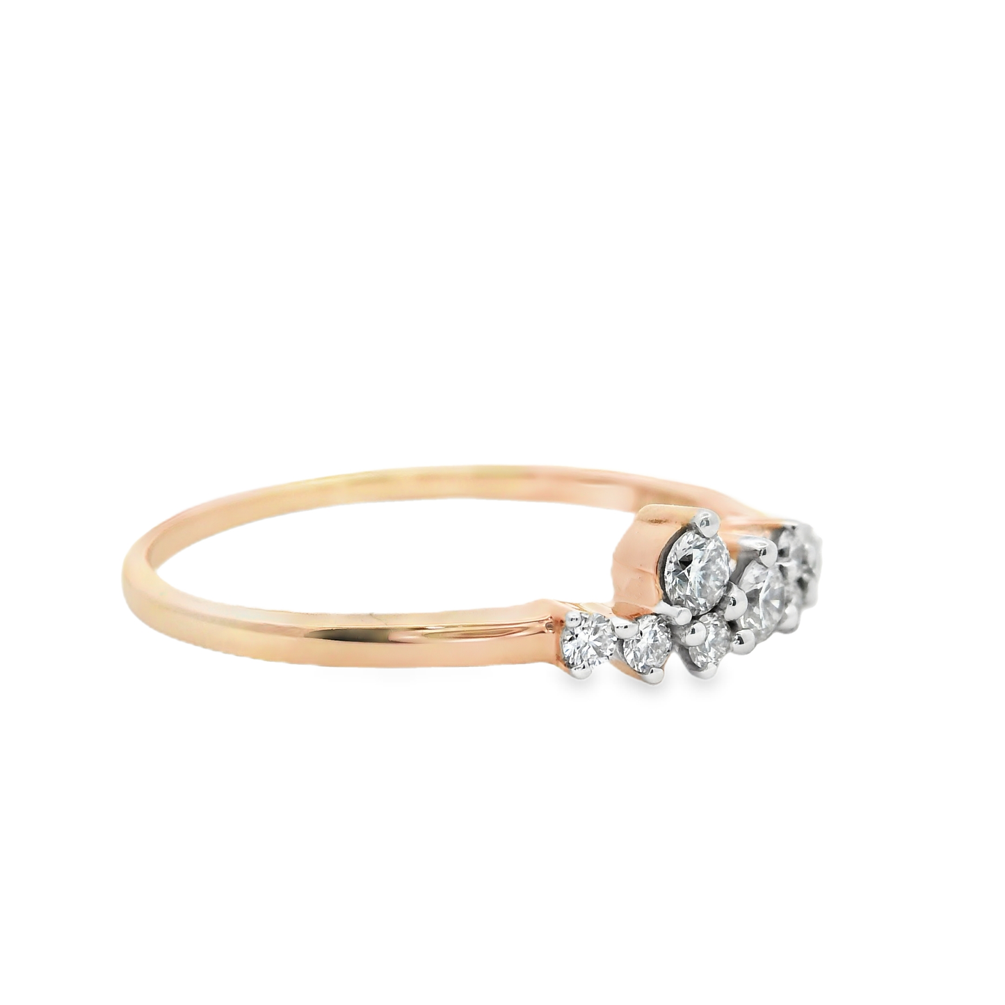 Elegant Diamond Cluster Ring