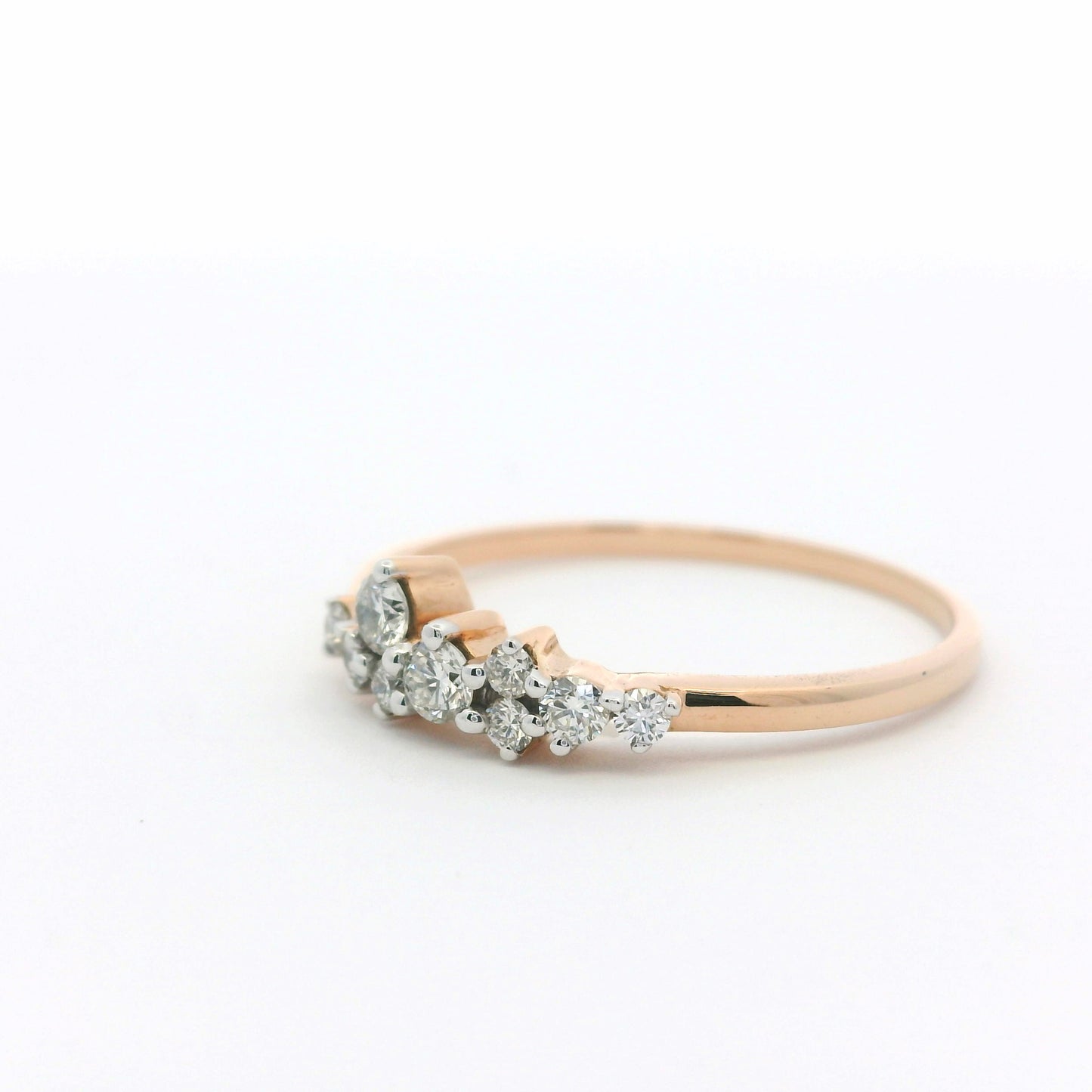 Elegant Diamond Cluster Ring