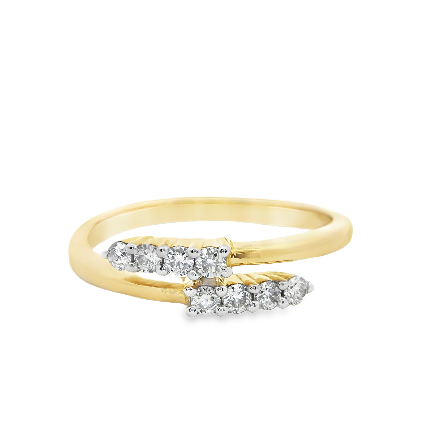 Elegant Double Band Diamond Ring