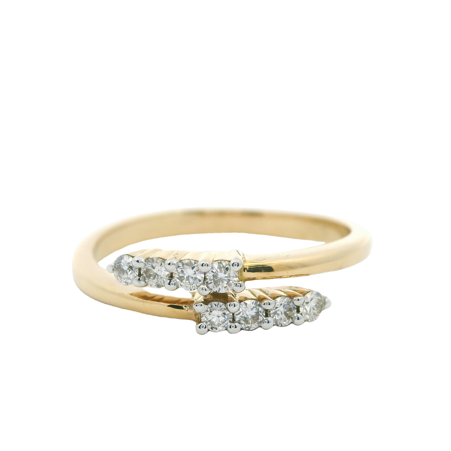 Elegant Double Band Diamond Ring