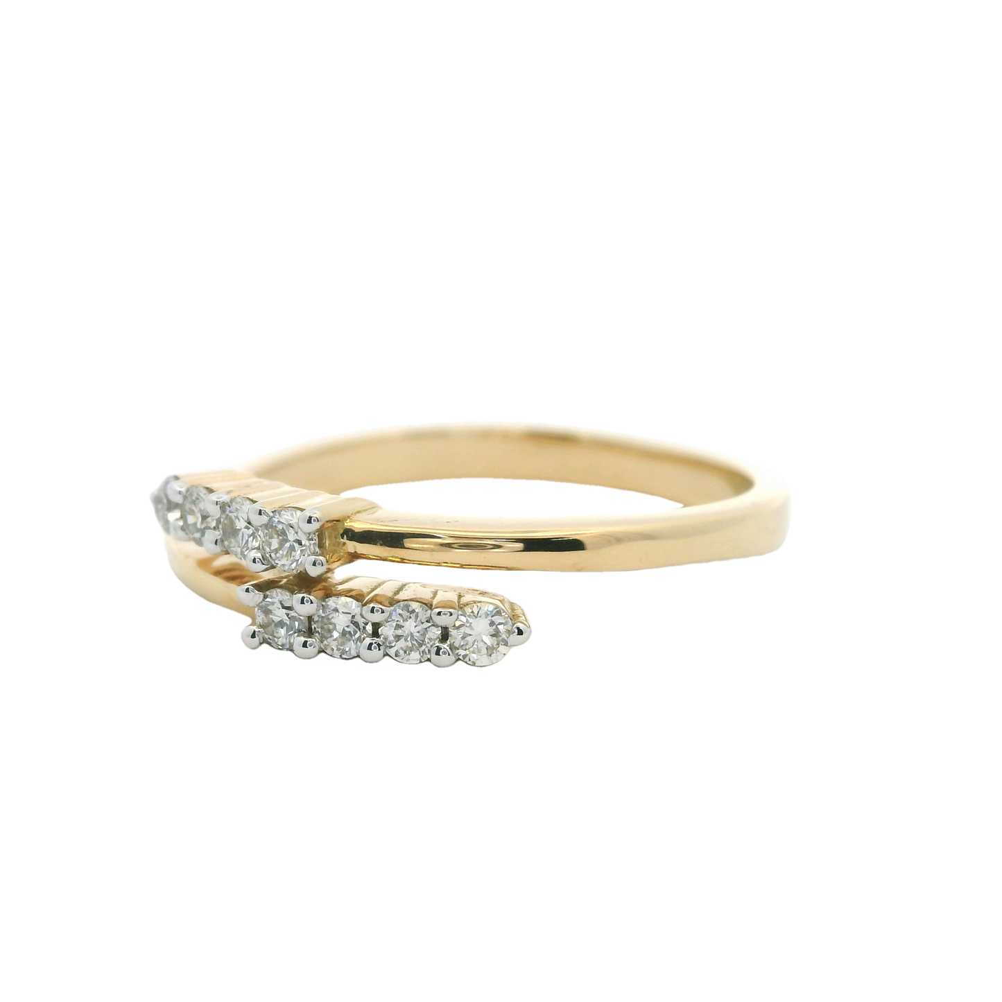Elegant Double Band Diamond Ring