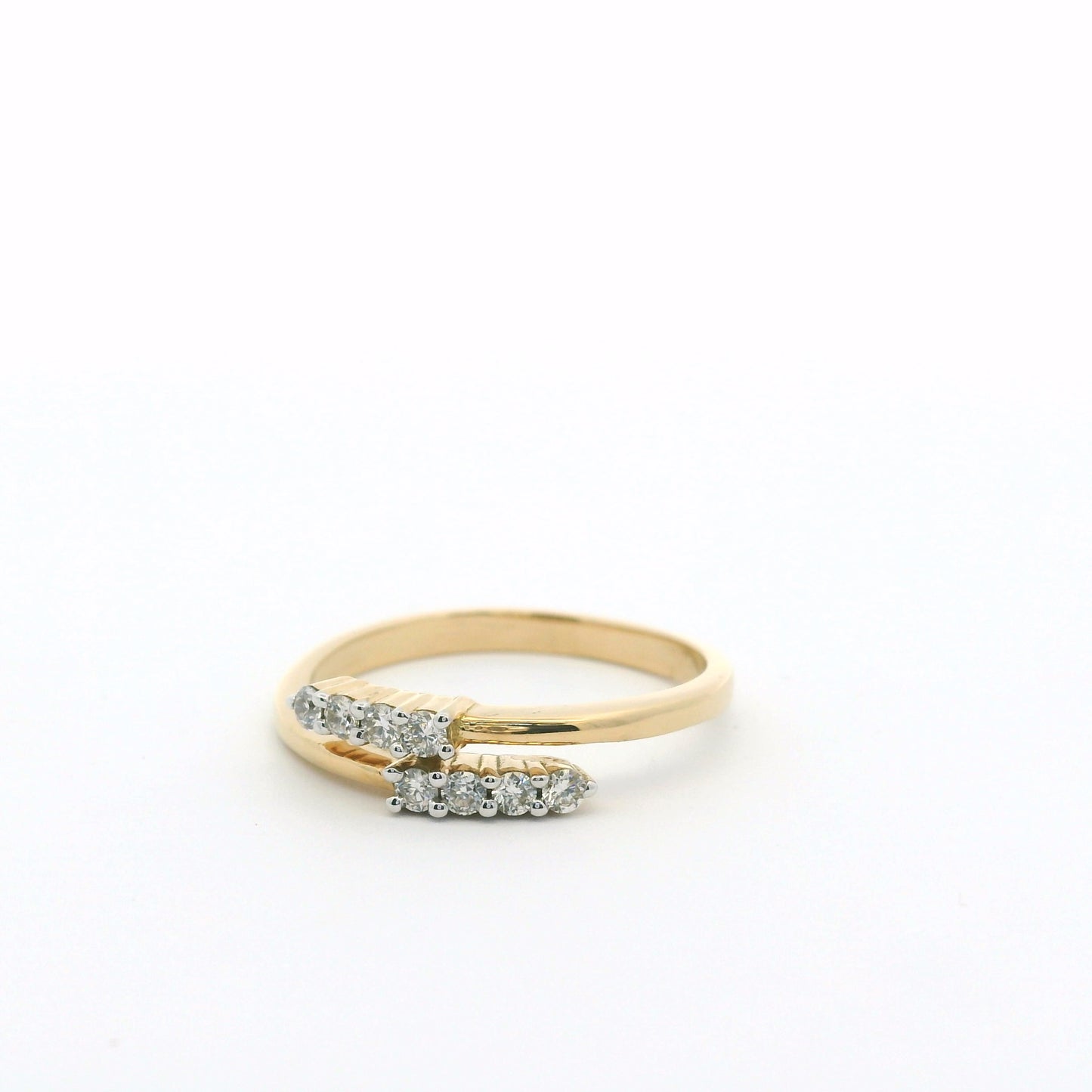 Elegant Double Band Diamond Ring