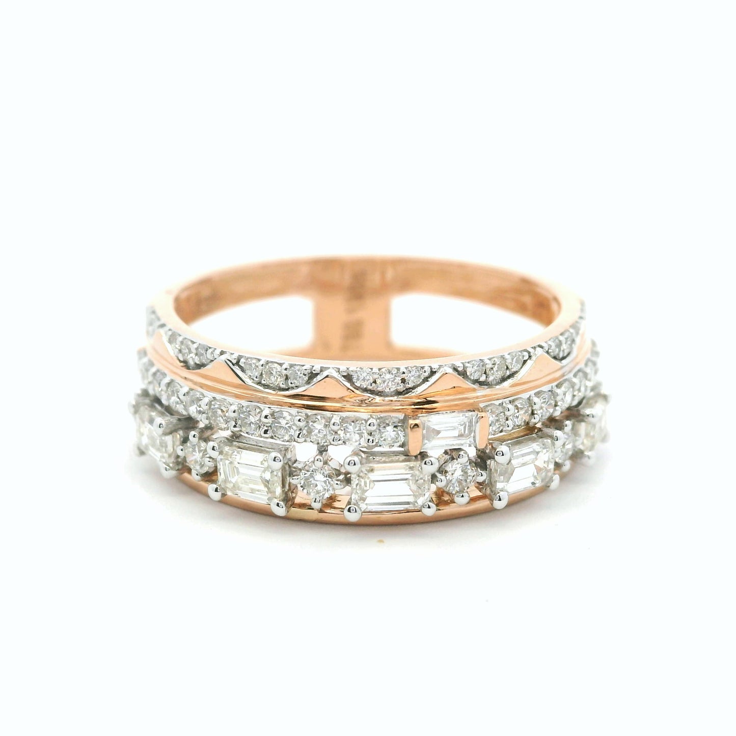 Elegant Rose Gold Diamond Ring