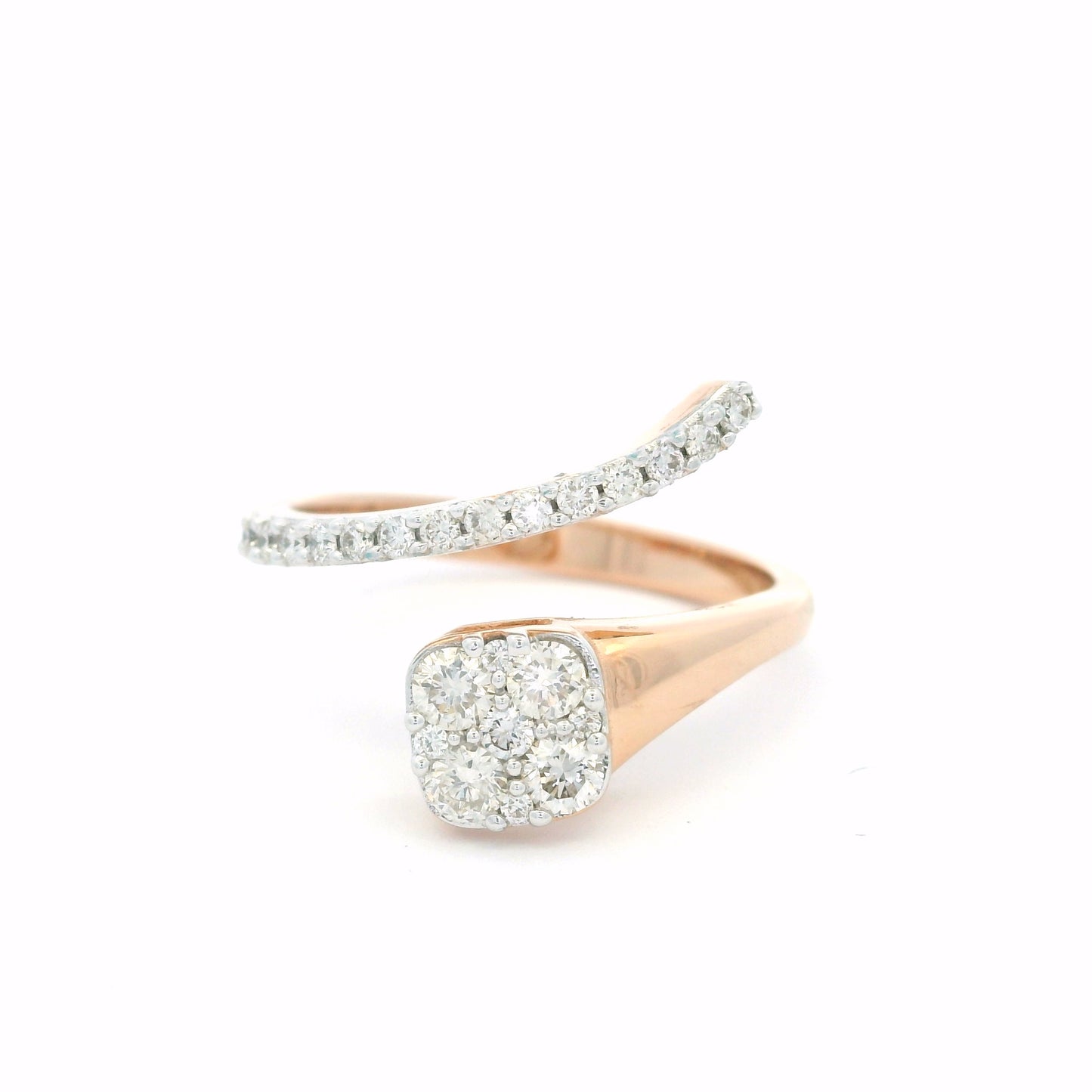 Elegant Two-Tone Diamond Ring