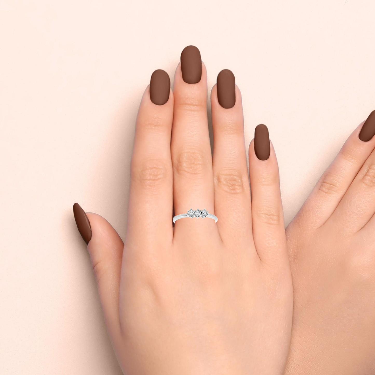 Elegant Double Stone Ring